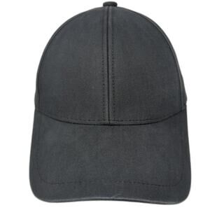 Wyeth Baseball Cap Black One Size Adjustable Cotton Slideback Blank Plain Hat